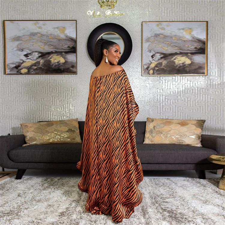 
Newest Fashion Plus Size Cloak Top Printed Two Pcs Pants Set Women 