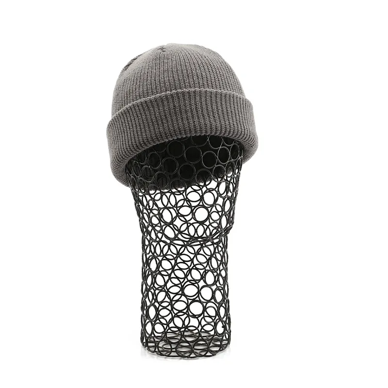 Knitted Hats for Women Black Beanie Hat Winter Men Women Beanies For Ladies Skullcap Solid Cap Knitted Thick hat