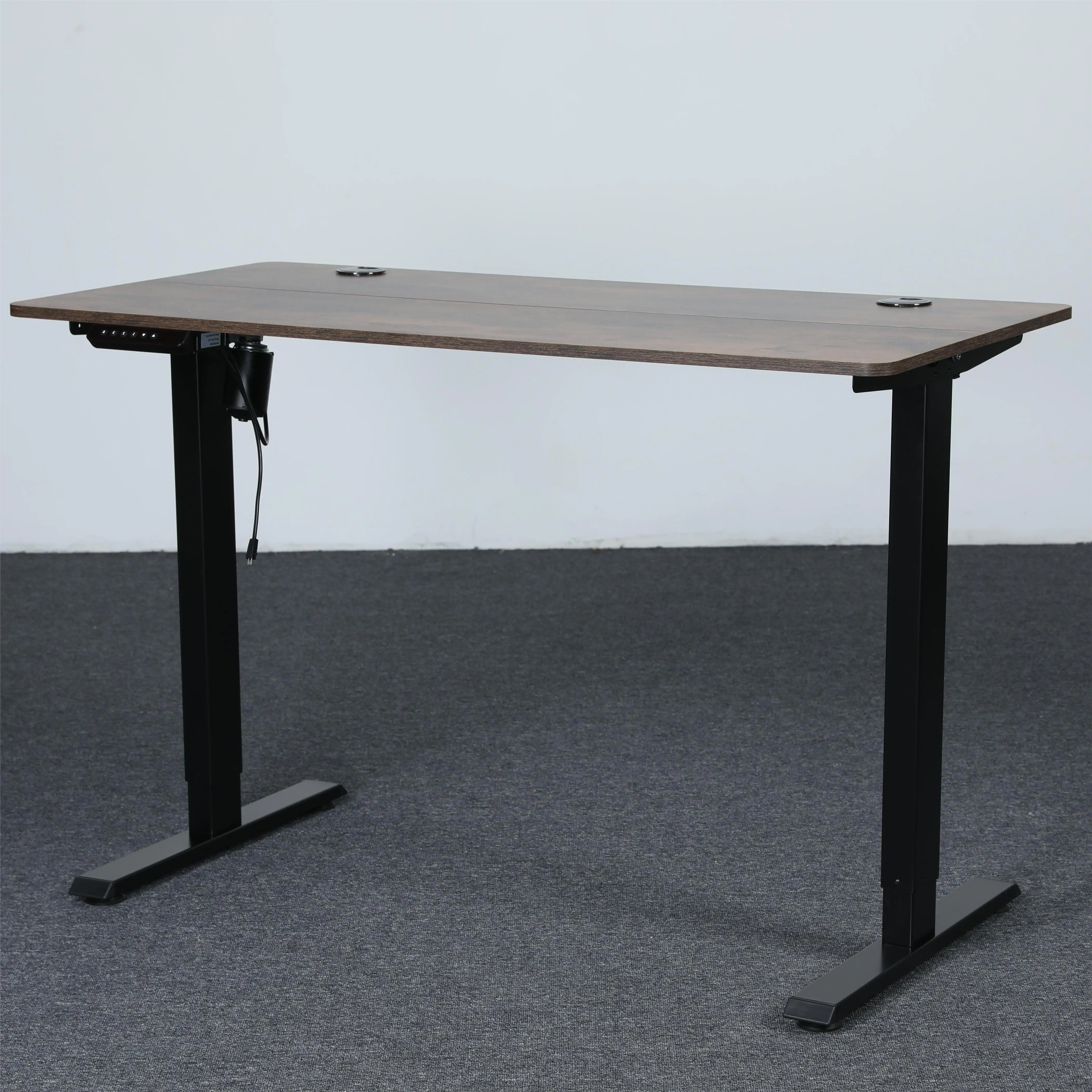 adjustable desk White sit stand desk office pc table height home office ergonomic lifting desk