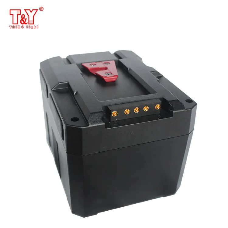 
High power discharge 14.8V 10A compact vmount battery for LED light 