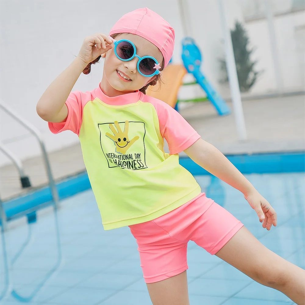 Latest Design Europe Swimwear Young Kids Beach UV Protection Swimsuits For Little Girl