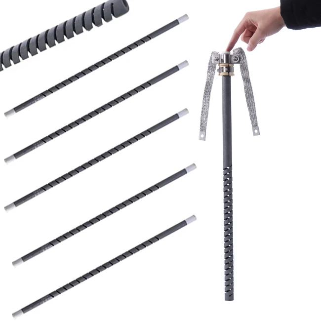 1625C Single Double Helix Silicon Carbide Heating Element SR/SGR High Density Sic Heater High-temperature Resistance Sic Rods