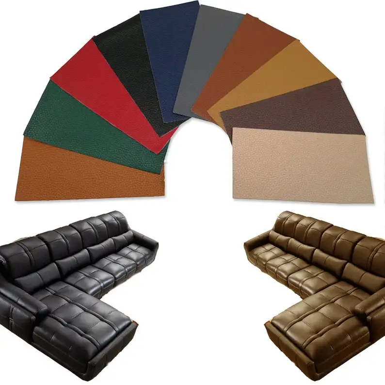 Top Quality Portable PU synthetic leather repair tape self-adhesive fella design new leather fabric for sofa cover upholstery