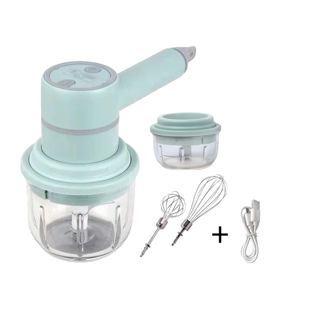 Ресторан Хоум портативный многофункциональный 3 скорости Электрический мини-Съемный выпечки процессор яйцо торт крем еда ручной миксер с вращающейся пластиковой чашей