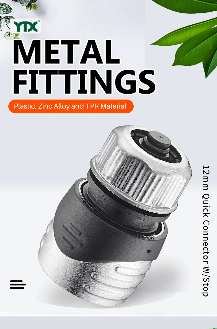 12 MM Plastic Camping Travel Water Connectors Hose Pipe Joint Fitting Indoor Outdoor Quick Connect Coupling Drip System Garden