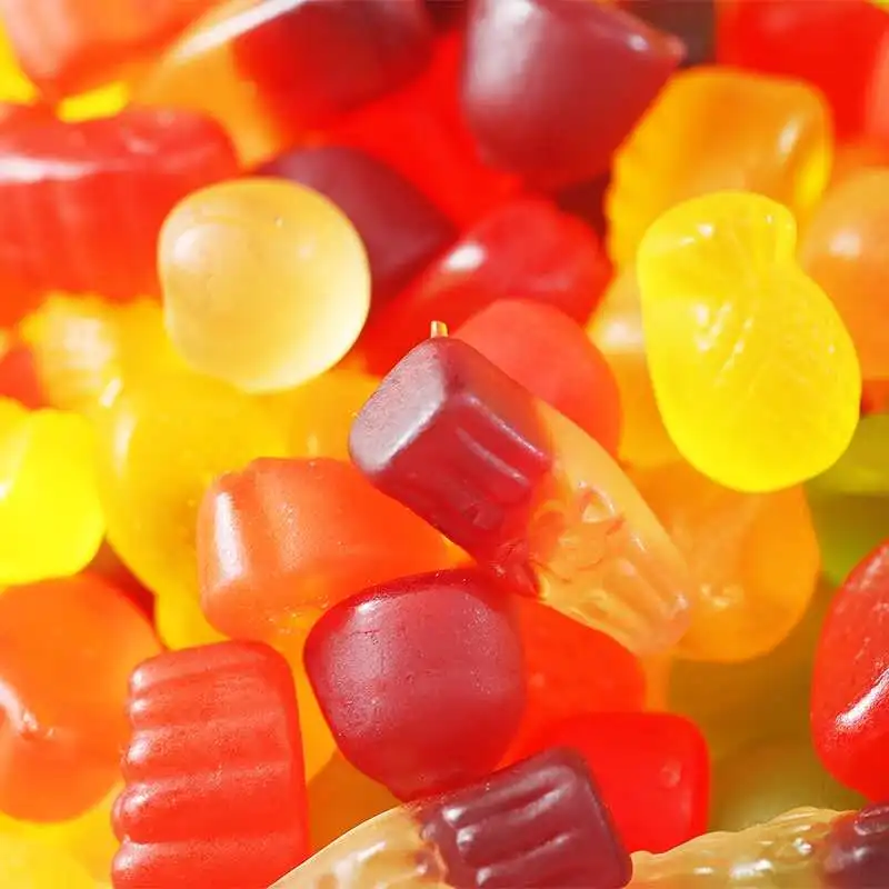 Высокое Качество Офисные конфеты многоцветные фруктовые формы gummy детские закуски на