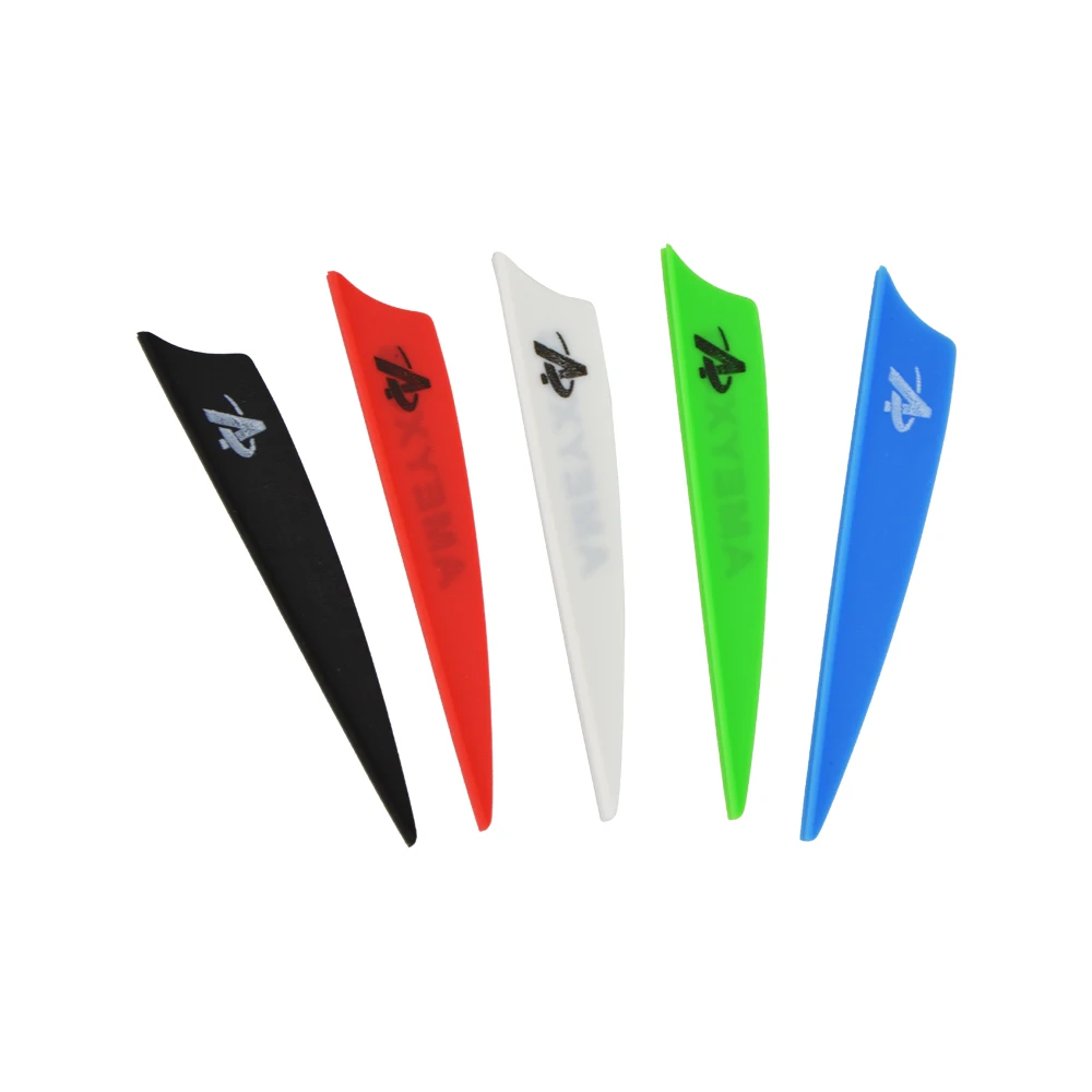 Archery Arrow Feather 2inch 3inch 4inch Rubber Fletching Colorful Arrow Vanes For Fiberglass Carbon Arrows Accessories