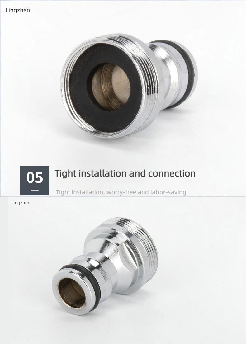 Irrigation Water Joint Male Thread Nipple Quick Connector Electroplating Copper Brass Faucet Adapter_13