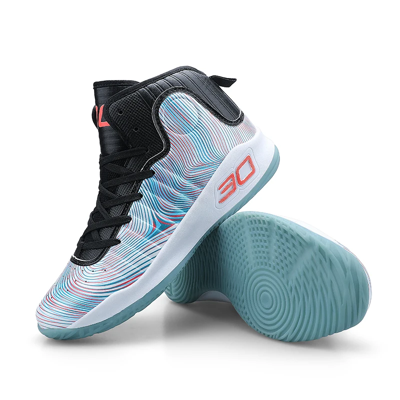 2019 New Basketball Shoes for Men Women High-Top Breathable Nonslip Basketball Sneakers Shockproof Sport Shoes