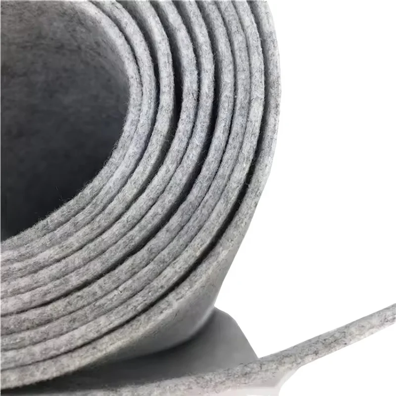 Hot sale non-woven felt 100% polyester fabric 2mm grey carpet rugs fleece rolls for runners party Wedding celebration exhibition