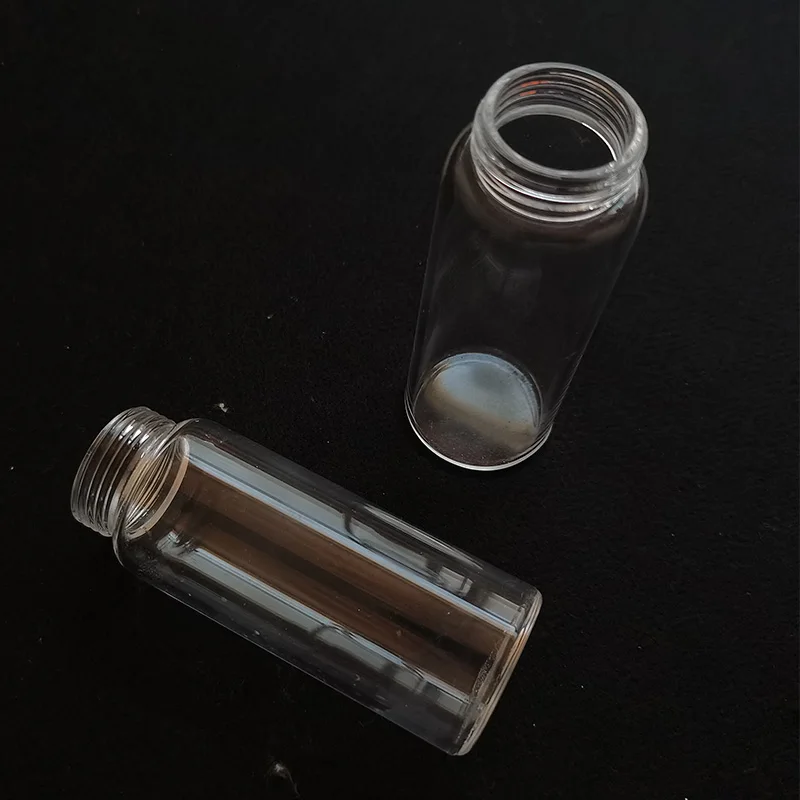 Высокая термостойкость к коррозии прозрачность высокая светопроницаемость кварцевая бутылка с резьбой