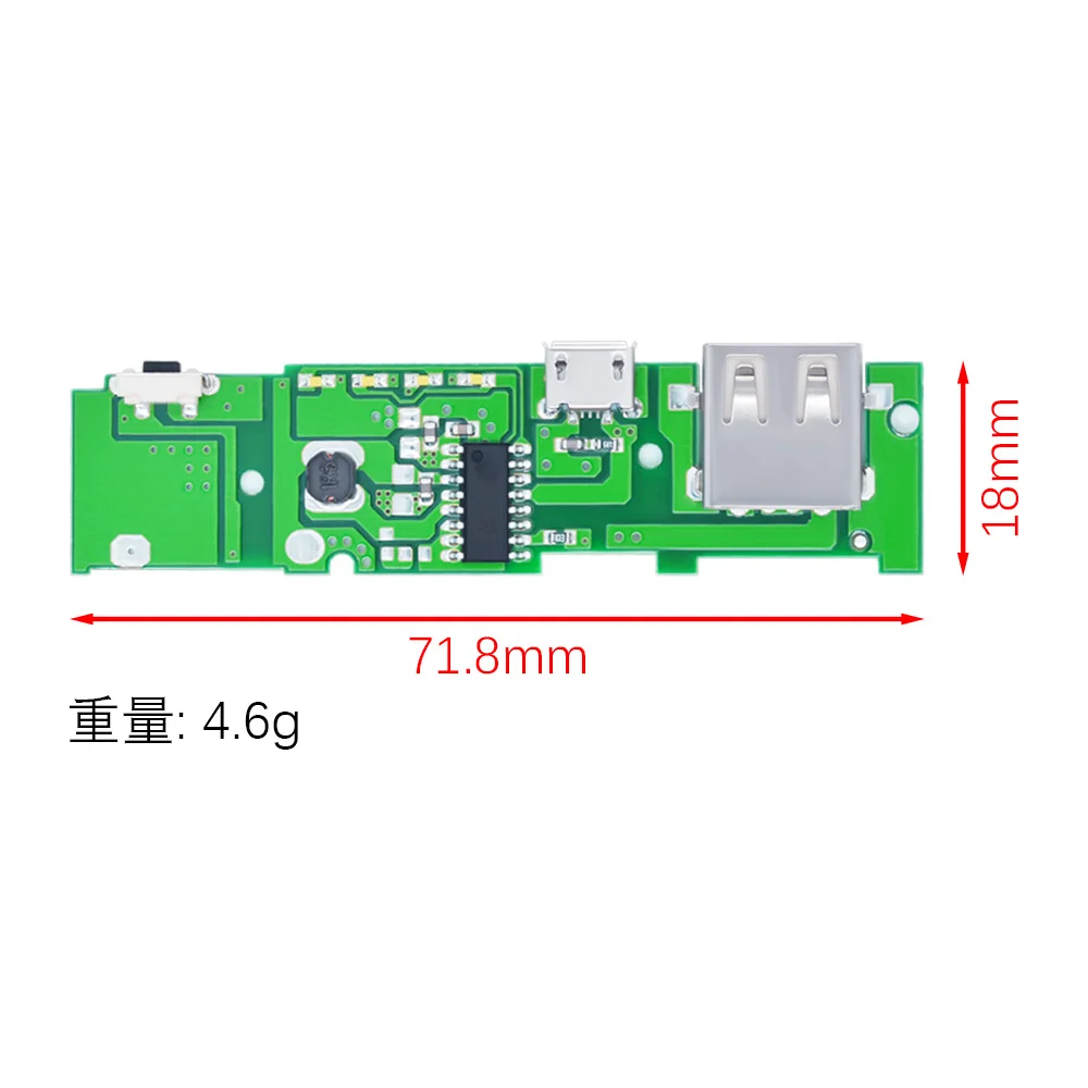 5V 2.1A/5V1A Power Bank Charger Charge Module Charging Circuit Board PCB Step Up Boost Power Module DIY Power Ban 18650 Battery