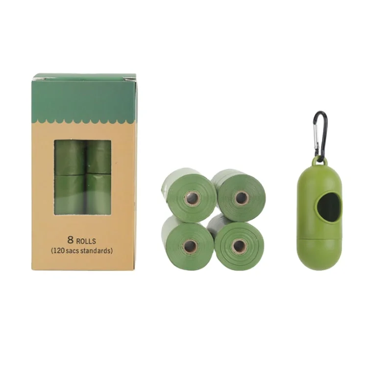 Epi Environmentfriendly 20 rolls Bio Biodegradable Pet Waste Garbage Plastic Dog Poop Bags With Capsule dispenser