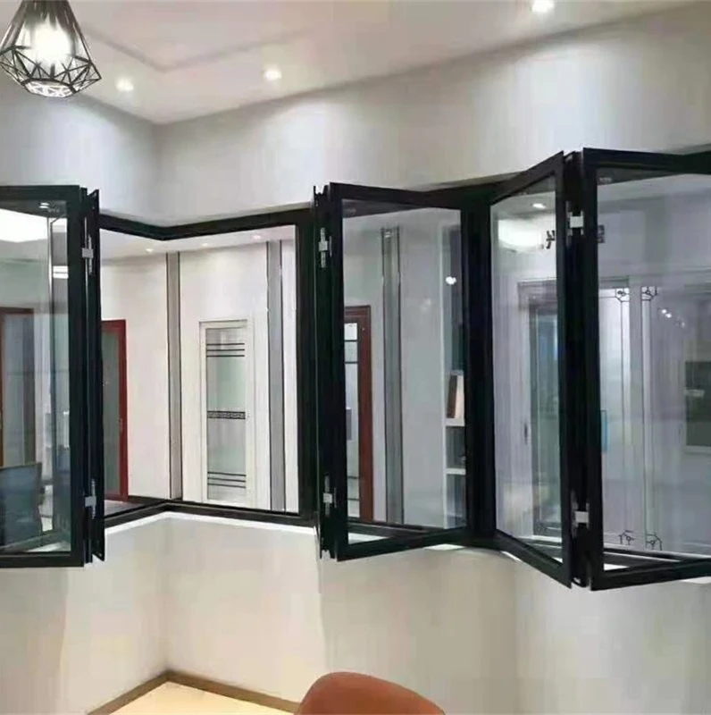 Malaysia Aluminium Bi-Folding Aluminum Vertical Folding Door And Window Push Up