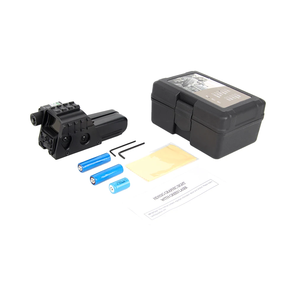 LUGER Tactical 552G Green Red Green Dot Reflex Holographic Optics Adjustable Sight Series Green Laser Hunting Fit 20mm Mount