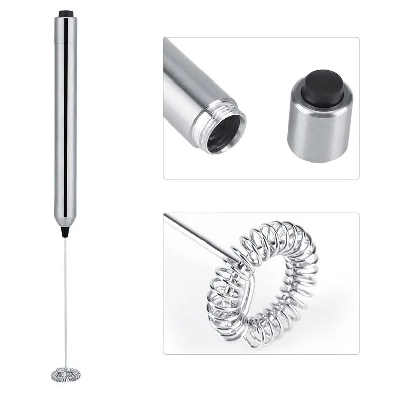 Milk Frother for Coffee Handheld Frother Electric Whisk Milk Foamer Mini Mixer and Coffee Blender Frother
