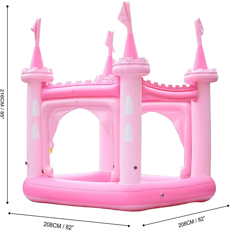 factory wholesale  summer hot EN71 standard 6P kids lovely inflatable castle water sprinkler play for garden use