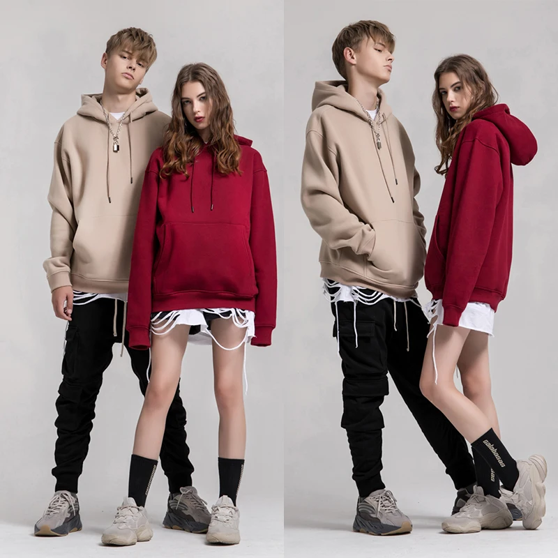 Factory Supply 330 gram Embroidery Hoodie Black 24 Colors Hoodies Unisex Custom Logo Pullover