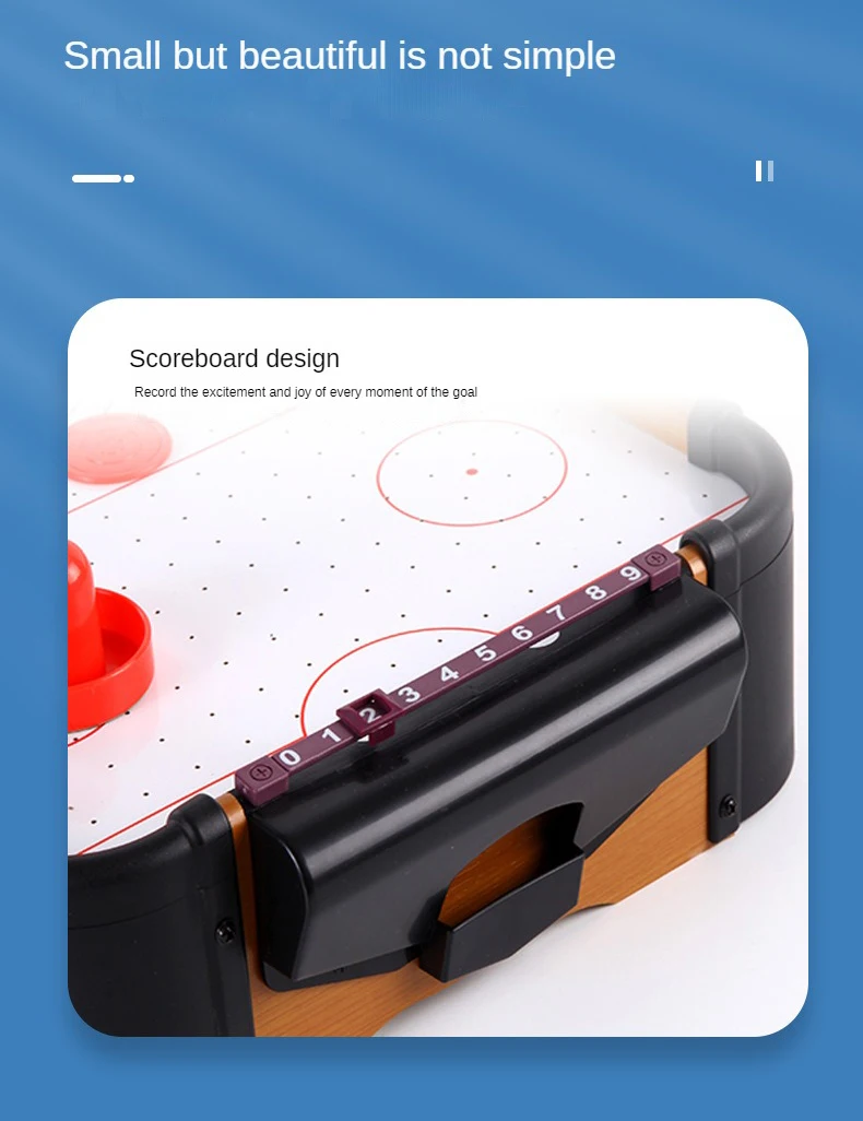 Party Game Household Wooden Table Hockey Game Desktop Air Hockey Board Game For 2 Players