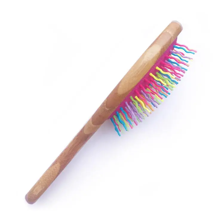 Factory Price Natural Hair Brushes Soft Round Professional Comb Bamboo Hair Brush