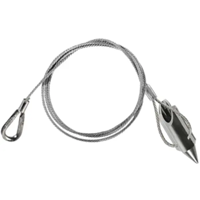 Finned Super Stake Ground Spike Anchors Bullet Earth Helix Screw Anchor With Thimble Loop