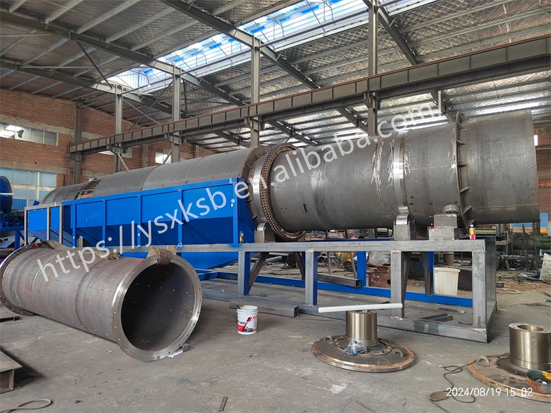 China manufacturer Trommel drum screen for solid waste separation separating for size screening, mineral screen trommel for sale