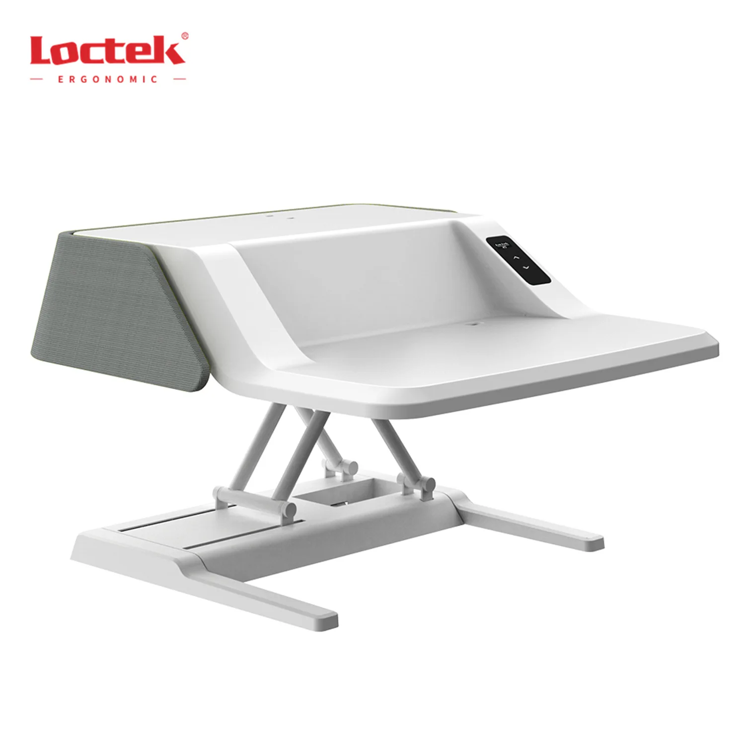 
Smart Electric Height Adjustable Workstation Desk Converter With USB Charge Loctek EMT106S-A 