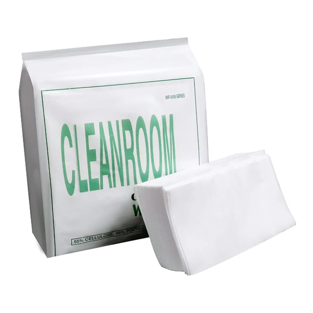 WIP-0609 Series Polyester Cellulose Cleanroom Wiper Low Lint Sheet Portable Non Woven Cleanroom Wipes For High-Tech Industry
