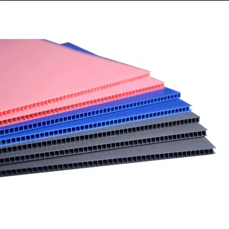 Corruone Colored Polypropylene Coreflute PP Hollow 4x8 Honeycomb Polion Sheets Corrugated Plastic Corex Danpla Fluted Board