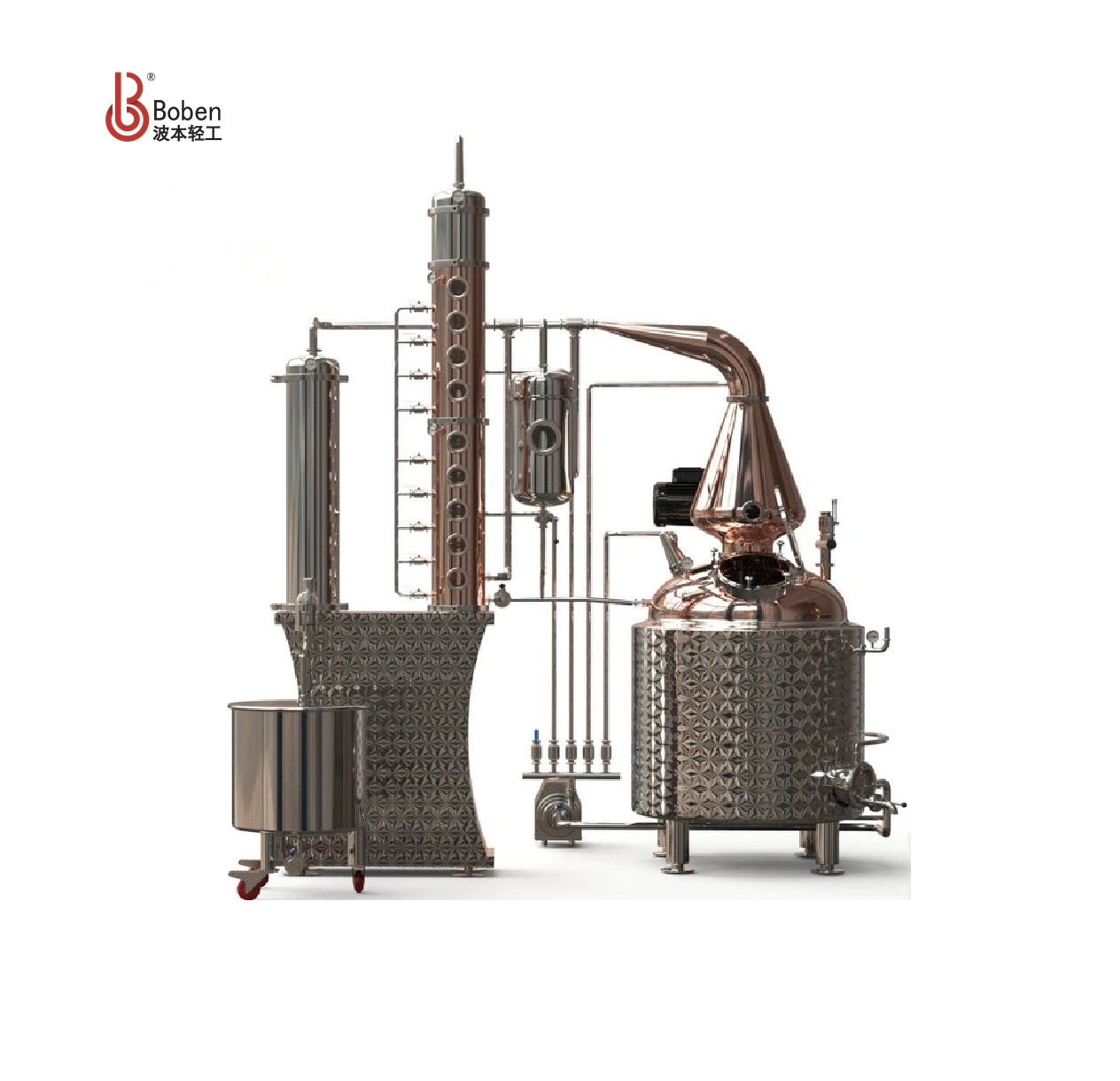 2000L Copper System Equipment Distiller /Alcohol Pot Distillation/Whiskey Vodka Still