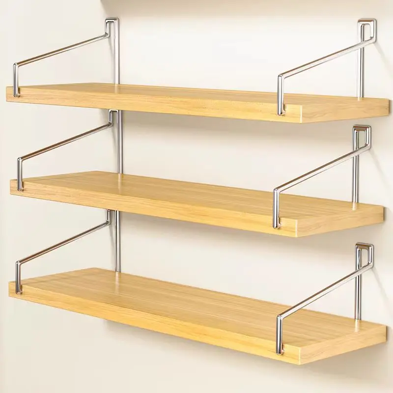 Wholesale Wall Mounted Floating Shelves Bathroom Kitchen Living Room Storage Racks Metal Floating Shelves Spice Tools Jewelry