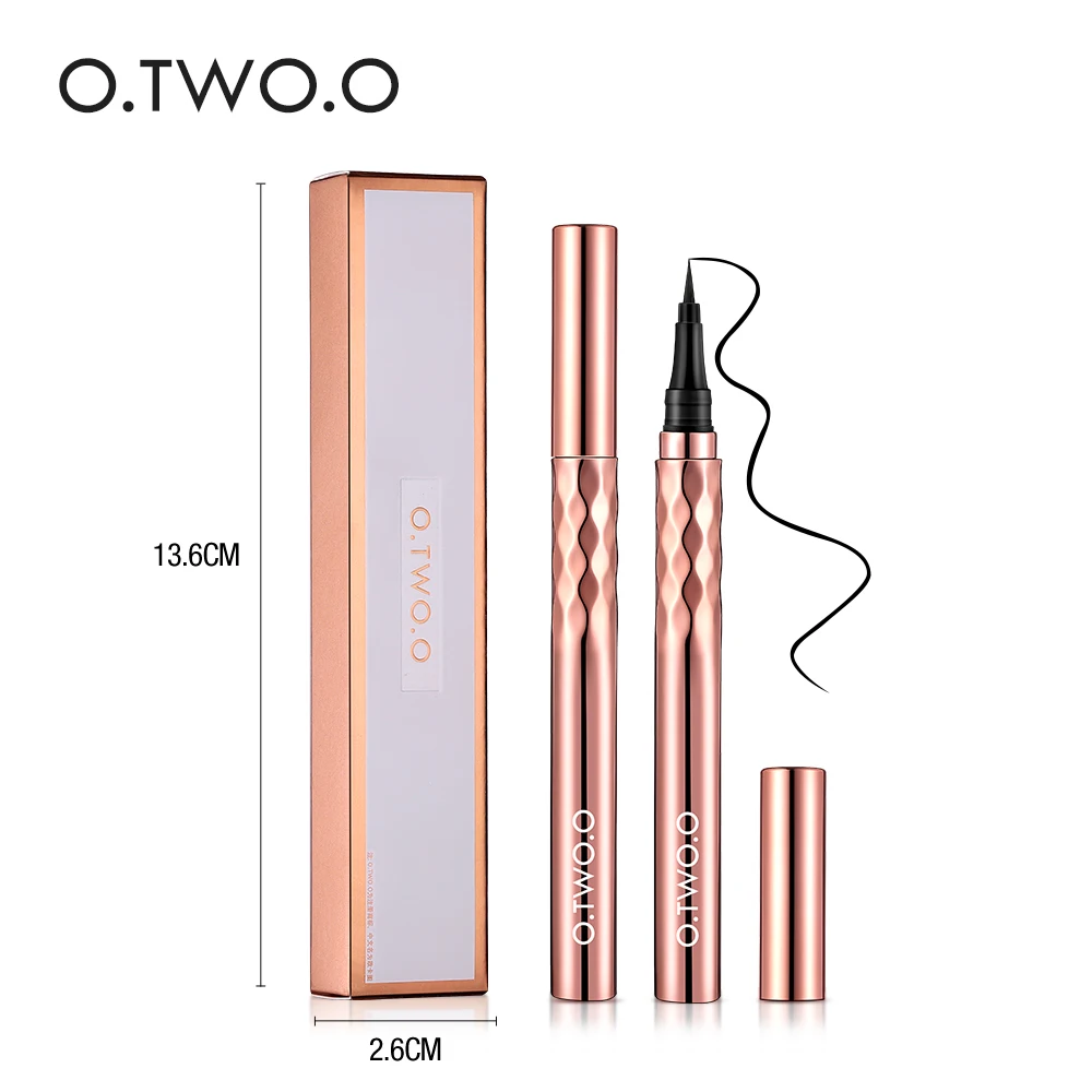 O.TWO.O Stamp Eyeliner Soft Sponge Head Liquid Eyeliner Quick Drying Waterproof Eyeliner Pen Miraculous Cat-eye Stamp 3 Years