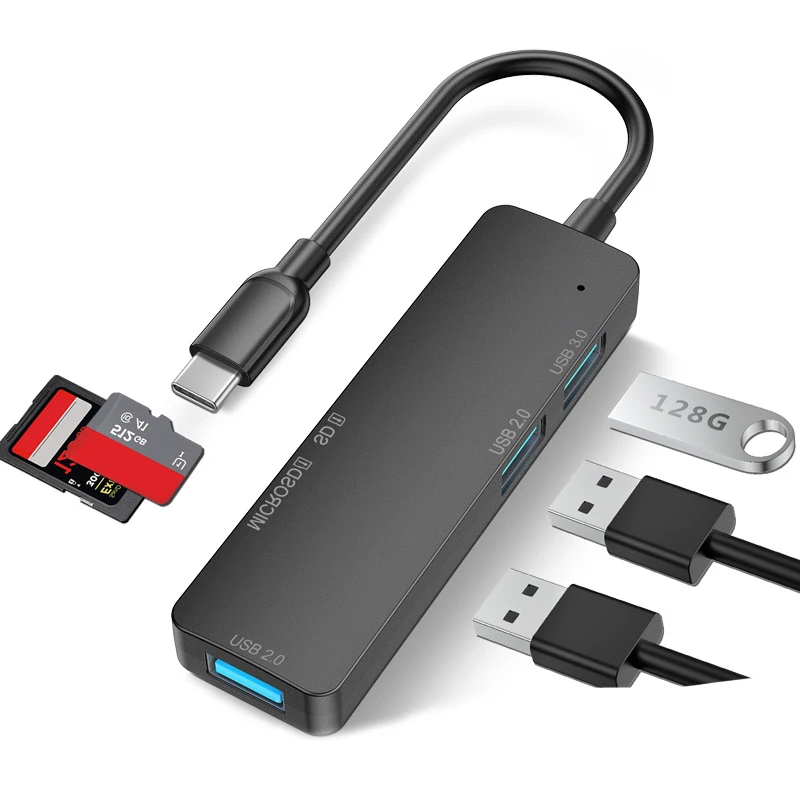 5 In 1 Port Cellphone TF Card Type-c To Phone Usb-c Laptop Usb 3.0 Hub Type C Docking Station for Ipad Macbook Mac Tablet