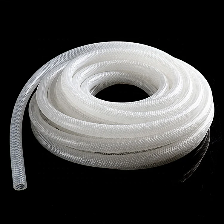 High Temperature Higher pressure Food Grade Braided Silicone Rubber Air Hose Reinforced silicone tube