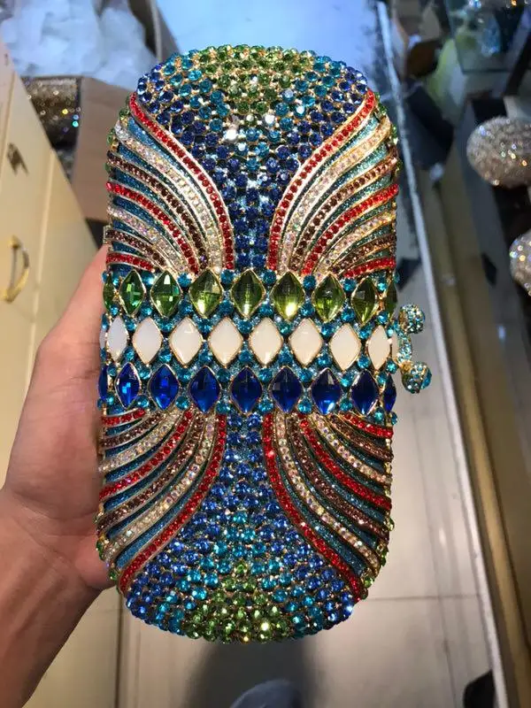 Factory sale 2020 NEW shiny purse rhinestone evening bag crystal clutch for women