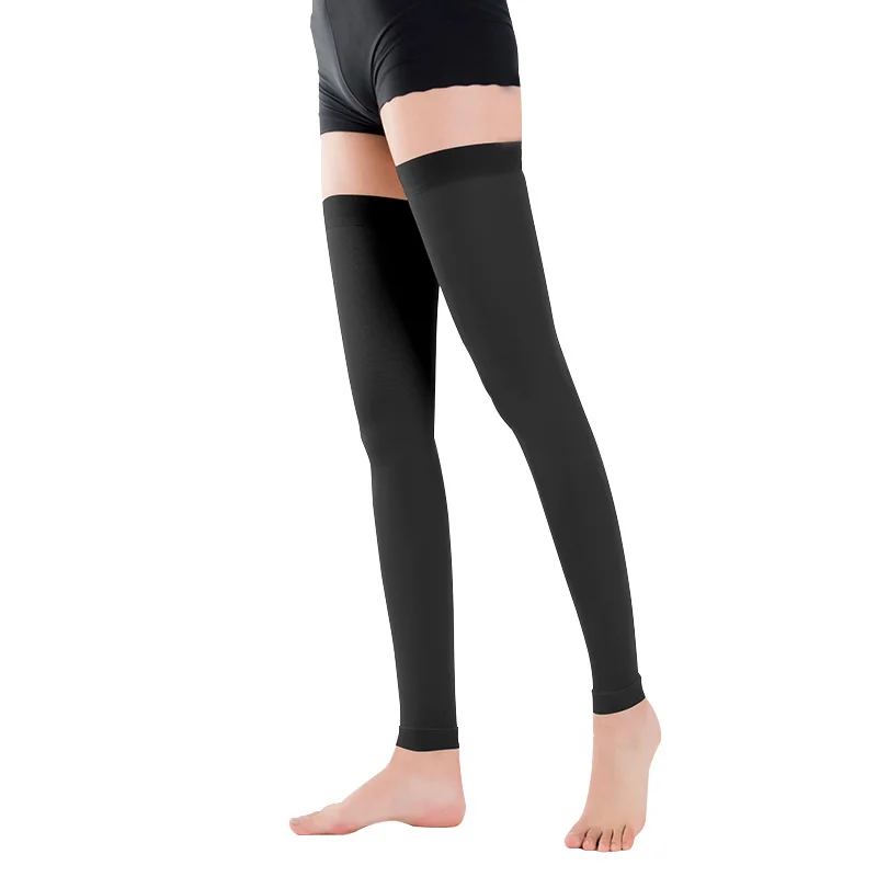 Wholesale Medical compression stockings 20-30 mmhg thigh high unisex Open toe Close toe compression socks for varicose vein