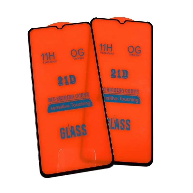 2021 New Screen Protector 9H Full Glue Cover 21D Tempered Glass Film For Motorol Moto E20 For Infinix X680 X655 X656