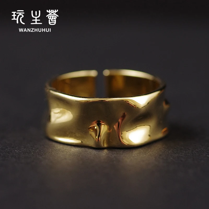 Фабричное женское ювелирное изделие медная латунь 14k золото заполненное Широким