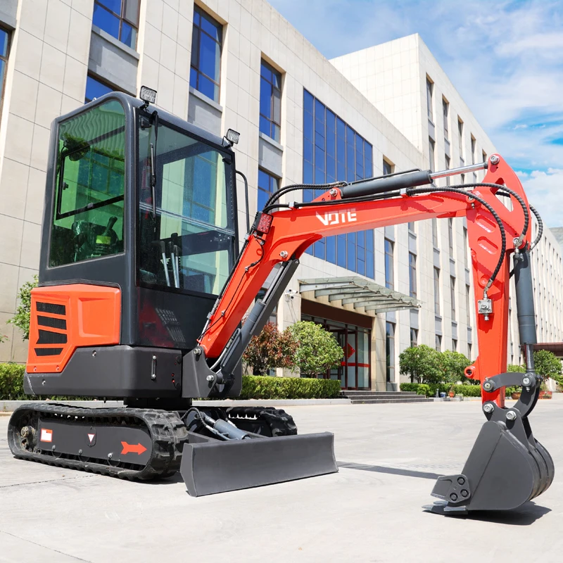 Free Shipping Mini Excavator 2 Ton EPA Euro 5 Kubota Engine Crawler Digger Farm Used Chinese Machine 1 Ton Mini Excavator