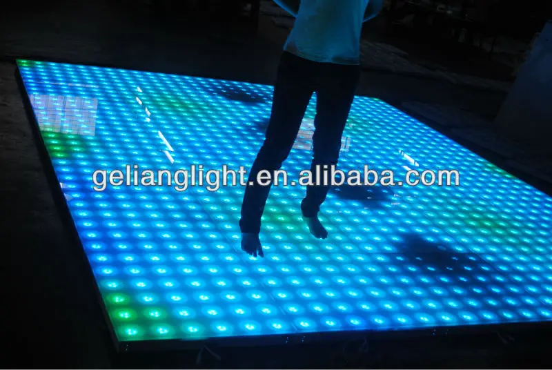 rigeba lighting party disco stage led round digital dance floor panels for party