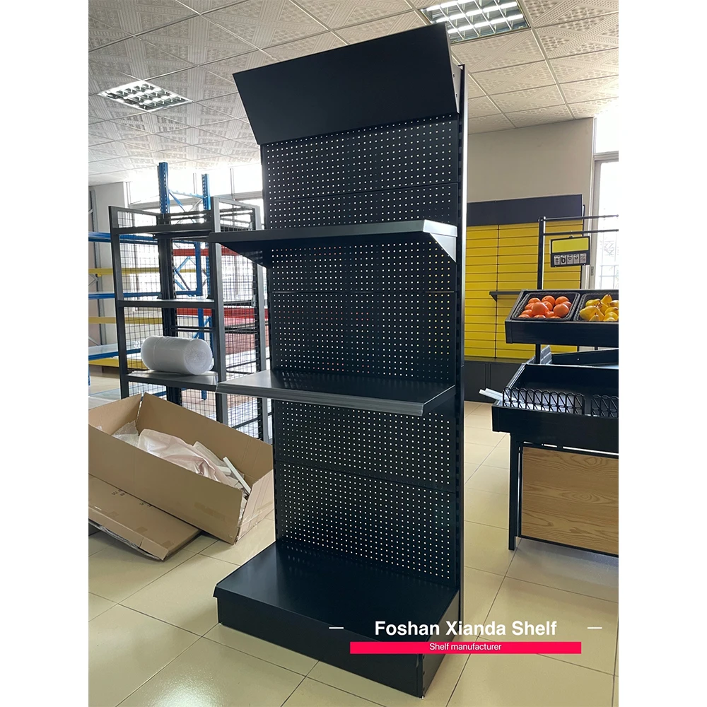 Black Metal peg board display wall tools display rack pegboard wall mount shelf