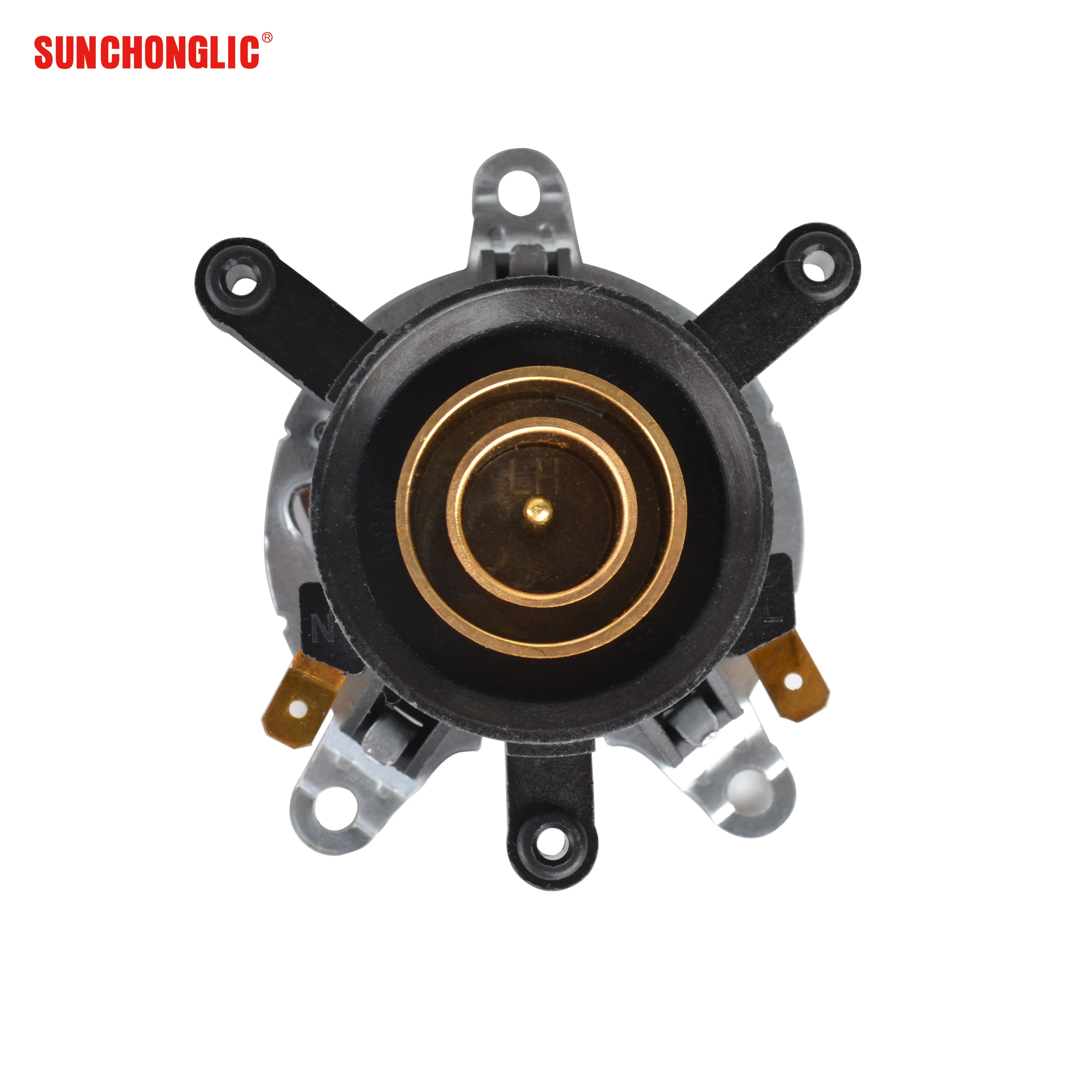 Sunchonglic electric kettle spare parts upper body double ring narrow electric kettle coupler parts triangular long leg coupler