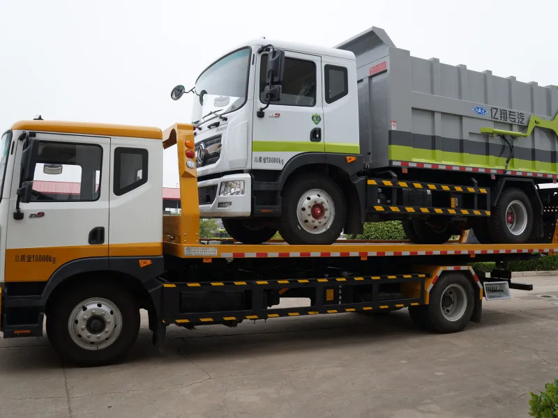 High performance new 12 ton 6 wheel electrically hydraulic control left steering crane lift car crane tow wrecker truck