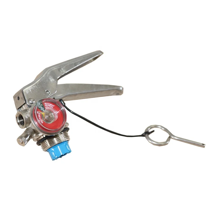M30 Stainless steel valve with safety device for fire extinguishers