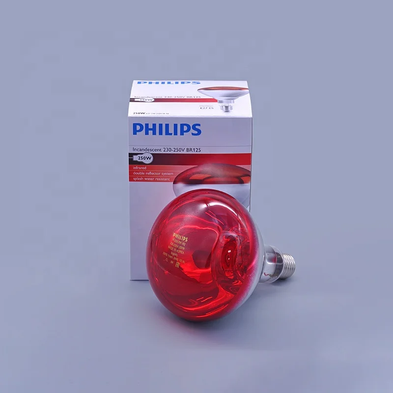 ИК-лампа BR125 250W E27 230-250V красная