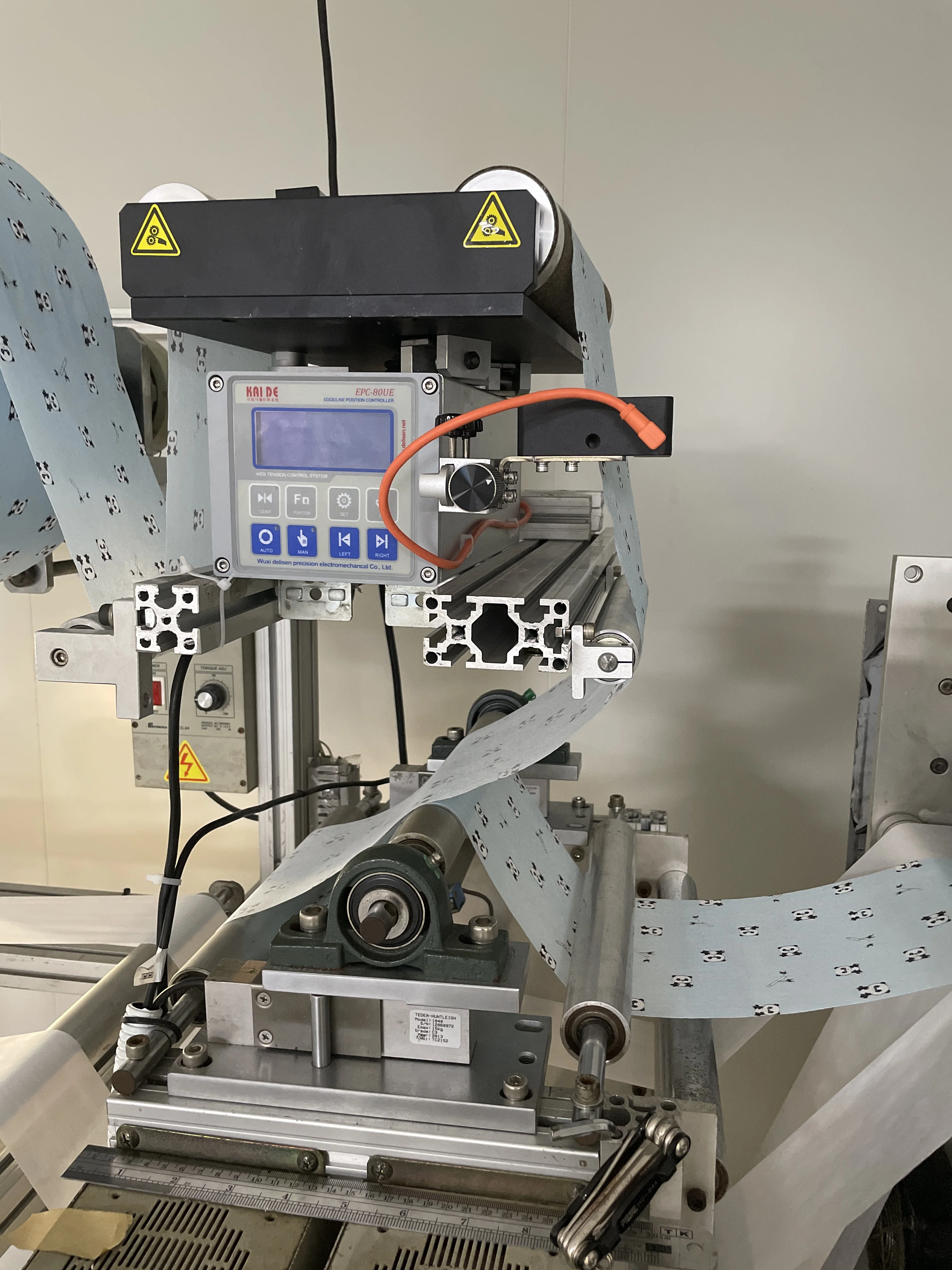 KAIDE China Supplier Automatic Brushless Servo Motor Line Position Control Actuator Web Guide System Machine