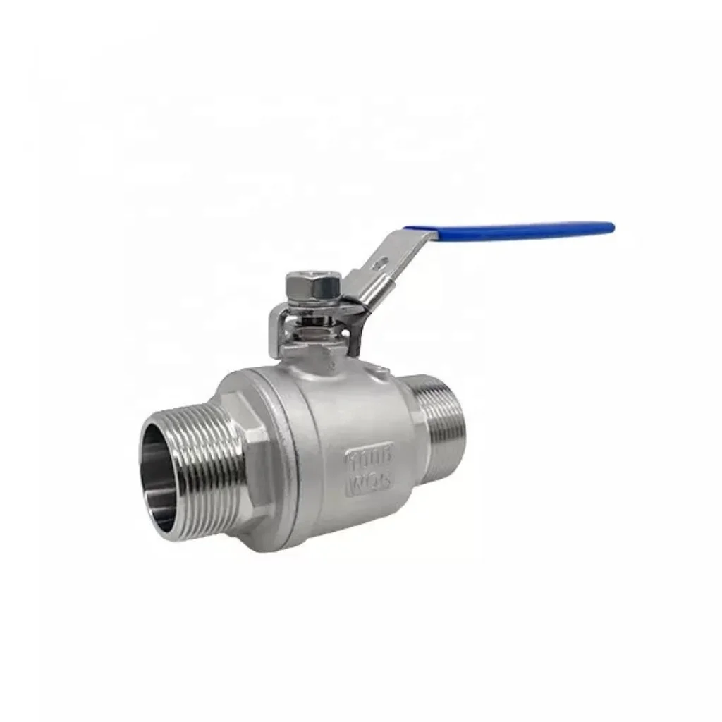 Factory price & Free sample stainless steel 2pc MM thread 304 316 1/4'--4' for Water Supply two piece ball valve 1000WOG