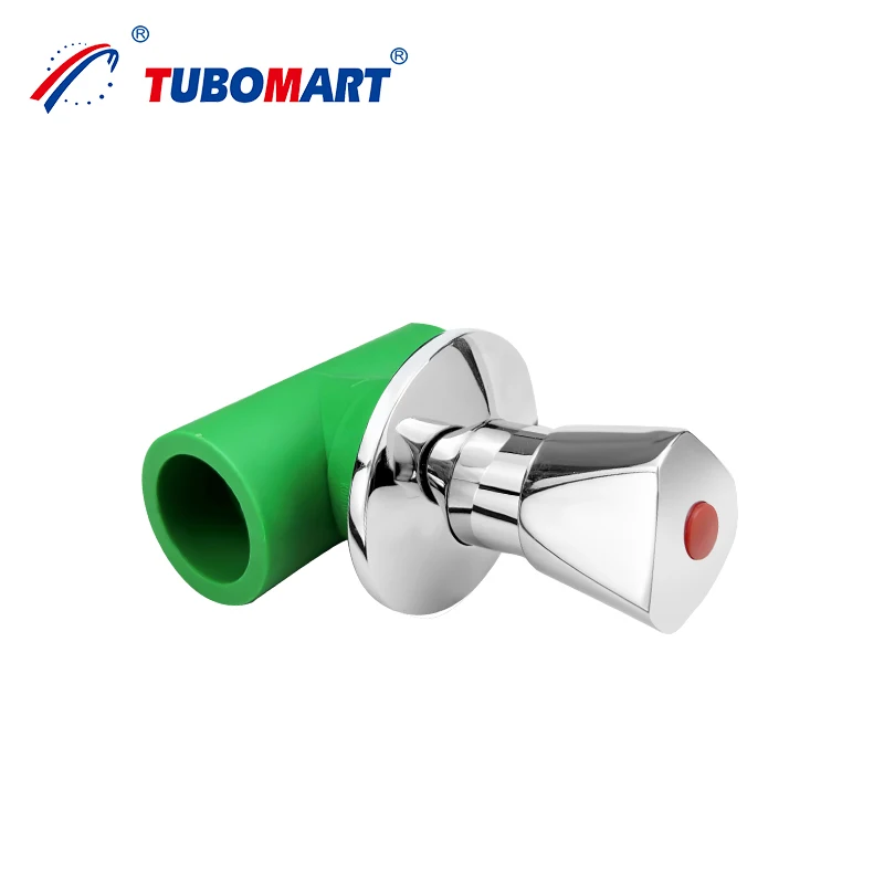 Ppr Pipe Fittings Brass Concealed Welding Gate Plug Plastic Weter Stop Cock Valve 2 25mm Ppr 40 With Handle