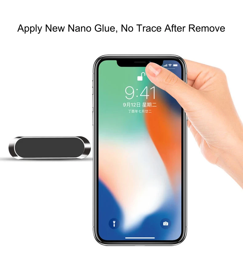 Magnetic Magnet Mobile Cellphone Telephone Cell Phone Smart Wall Dashboard Holder Mount Bracket Support Stand for Car Zinc Alloy