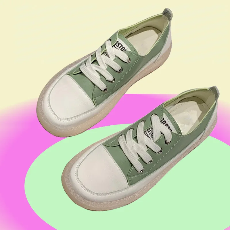 Summer new arrival casual shoe for women spring outwearing soft soled high quality autumn leather shoes